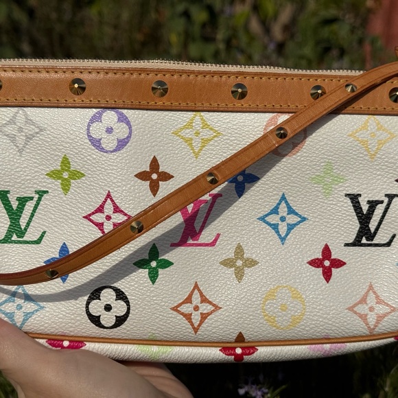 LOUIS VUITTON Monogram multicolor Pochette pouch - Picture 10 of 17